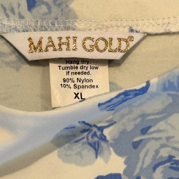 MAHI GOLD Hinckley Dress in Flowers for Evelyn in Sky Size XL - Picture 6 of 11